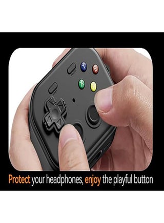 Case for Huawei FreeClip 2, Funny Hard Shell Game Design Shock-Proof Protective for Huawei FreeClip 2 Generation Case, with Cleaner Kit and Anti-Break Carabiner, Men Women (Black) - view 2